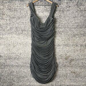 Chic Chic Ruched Dress Gunmetal Gray Size‎ XL/ 22 Bodycon